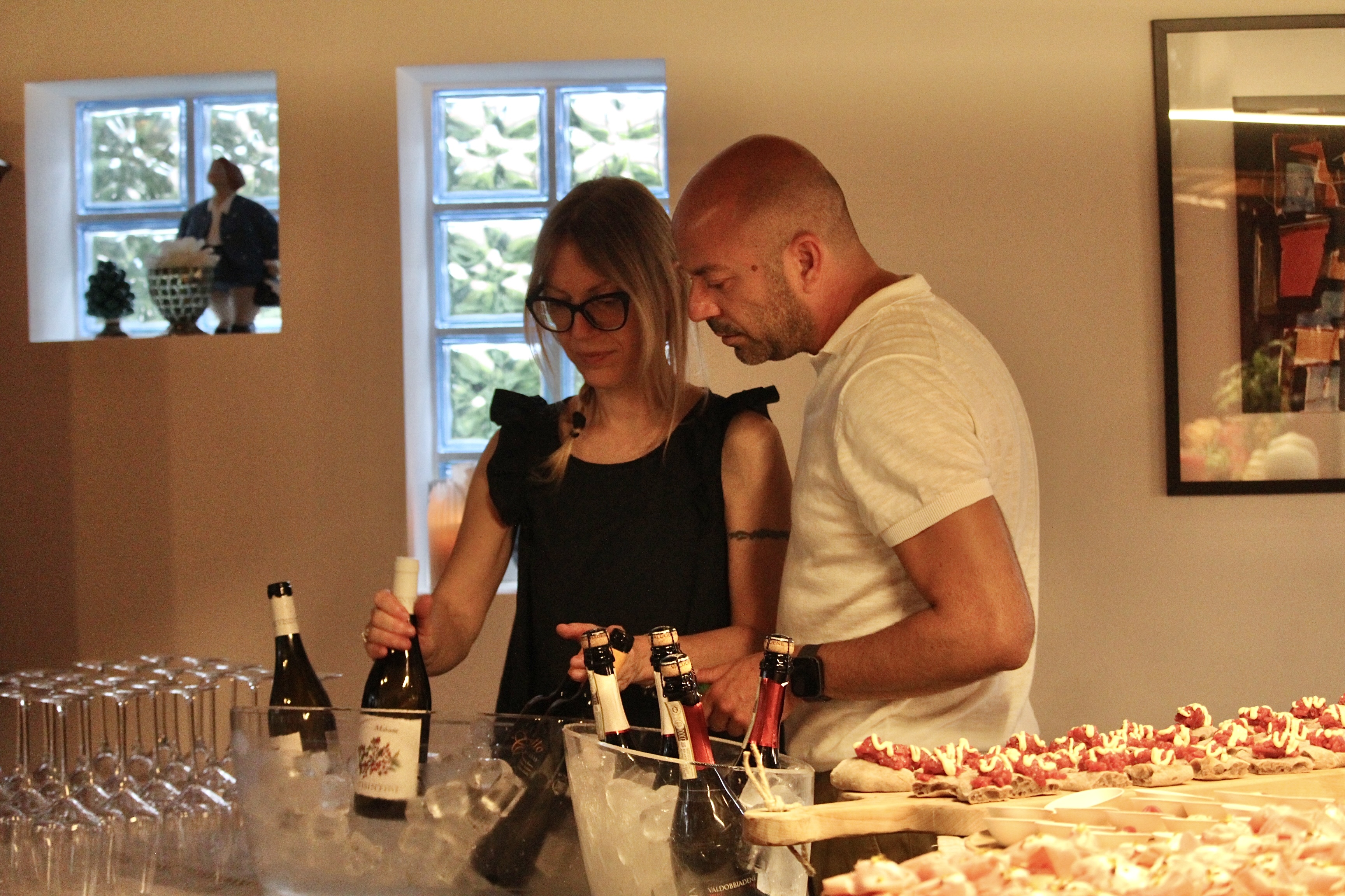 Chef al lavoro durante un evento